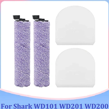 Моющаяся роликовая четка филтър памук за Shark WD101 WD201 WD200 Аксесоари за прахосмукачка Сменяеми почистващи препарати