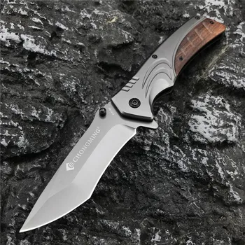 Военни ножове CHONGMING висока твърдост 5Cr13Mov G10/EDC с дървена дръжка, инструмент за лов, къмпинг, оцеляване на открито, всекидневна употреба
