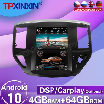 64G За Nissan Pathfinder 2012-2019 Android 10 Tesla HD Екран, Авто Касетофон, Мултимедиен Плейър GPS Навигация Carplay