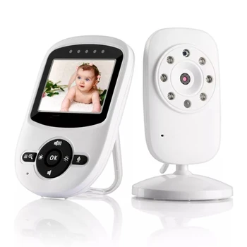 2,4-инчов безжичен видеоняня с висока резолюция, камера за сигурност за гледане на деца, нощно виждане, мониторинг на температурата, детски телефон