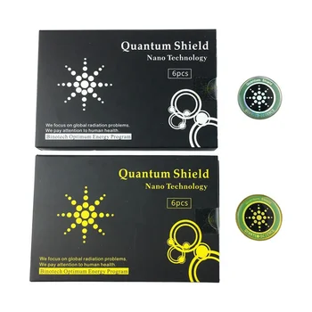 Скалярный квантов енергиен екран, защита от радиация за мобилен телефон, 6 бр./кор., златен и сребърен цвят, приемливи OEM