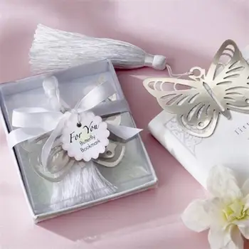 300 бр. Практически метална маркер-пеперуда за четене с пискюли опаковка, подарък за сватба, бизнес подарък