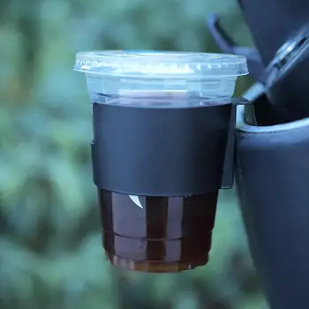 Универсални мото-чаша за вода, черен държач за напитки срещу падане, висящ органайзер за врата на мотоциклет, поставки за автомобил, порт за напитки O8P1
