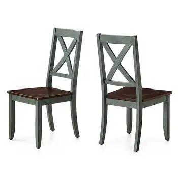 Трапезни столове Gardens Maddox Crossing, комплект от 2 стола, тъмната морска пяна