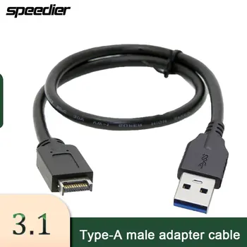 Кабел за дънната платка на настолен компютър USB 3.1 Конектор USB Type A-A Към дънната платка 3.1 Удлинительный кабел Подкрепа скорост 10 gbps
