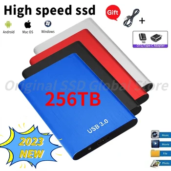 Оригинален Мобилен Твърд Диск 256 TB SSD Портативен Външен Диск Твърд Диск USB3.0 1 TB Съвместим за Преносими КОМПЮТРИ Тетрадка PS4