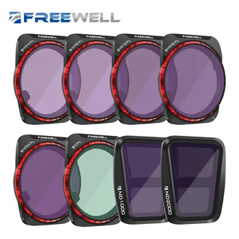 Комплект филтри Freewell All Day от 8 опаковки за въздух 3 - ND, ND/PL, CPL - Оптика неутрален цвят, технология GimbalSafe
