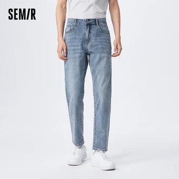 Semir Jeans Мъжки Летните Прохладни Антибактериални Ежедневни Мъжки Панталони За Пътувания и За Работа В Ретро стил С Директни Штанинами