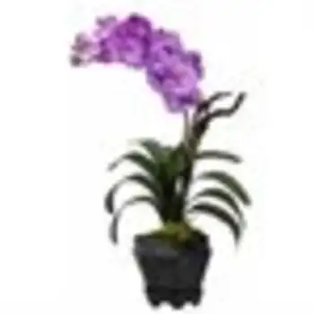 Silk Arrangement with Black Hexagon Vase, Purple Beige shelve decor декор на дома, интериора Nordic vase ceramic Ta