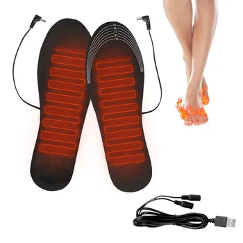 USB стелки за обувки с топъл басейн, топли чорапи за краката, мат, електрически нагревающиеся стелки, миещи топли минерални стелки унисекс