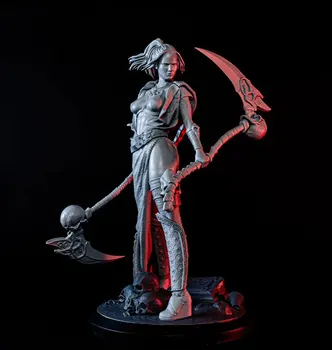 1/24 75 мм 1/18 100 мм Модел от смола, фигурка на Богинята на смъртта, скулптура, неокрашенная, без цвят RW-349