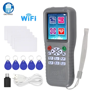 WiFi RFID Фотокопирна Машина NFC Четец за смарт карти Писател 125 khz 13,56 Mhz ID IC USB Програмист Мобилен Телефон Декодиране iCopy KEY X5