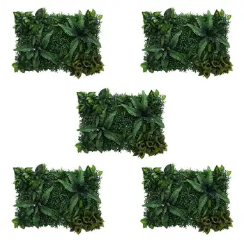 5-кратно миниатюрен градински орнамент от изкуствена трева, направен със собствените си ръце, зелен A