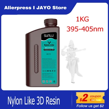 SUNLU/JAY0 Найлон 1 кг 395-405nm UV-Втвърдяване на 3D Печат Течна Фотополимерная Смола за 2K 4K 6K 8K LCD/DLP/SLA 3D Принтер