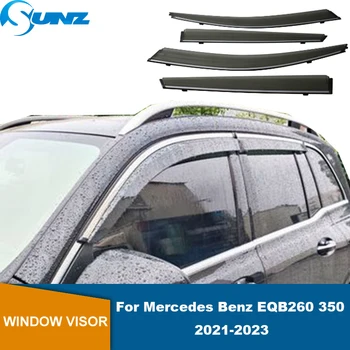 Защитна Козирка Страничен Прозорец на Колата, Защита От Слънце И Дъжд, Вентилационни Дефлектори, Врата Козирка За Mercedes Benz EQB260 350 2021 2022 2023 SUNZ