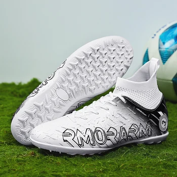 2023-Популярните футболни обувки нескользящие футболни обувки за момчета с изкуствена трева мъжки и женски футболни обувки