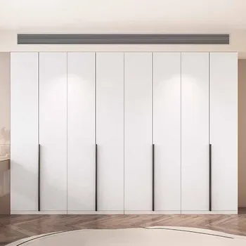 Бял черен шкаф Подвижна дървен шкаф за спалнята, комплект детски дрехи, мебели за хотел Di Mobili Da Giardino