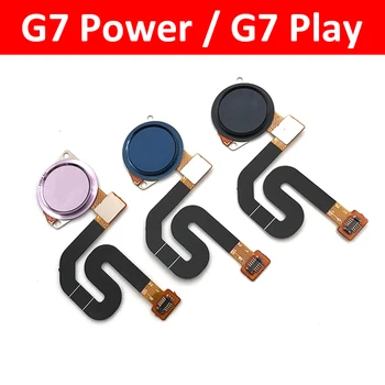G7 Play Сензор за пръстови отпечатъци Клавиш за връщане у дома Бутон меню Гъвкав лентов кабел за Motorola Moto G7 G8 Power / G7 Play Plus