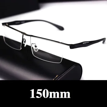 Vazrobe 150 мм Извънгабаритни Очила В Рамки Мъжки Полуободковые Очила за Вежди В Рамки Очила Мъжки чрез Оптични Рецепта много Големи